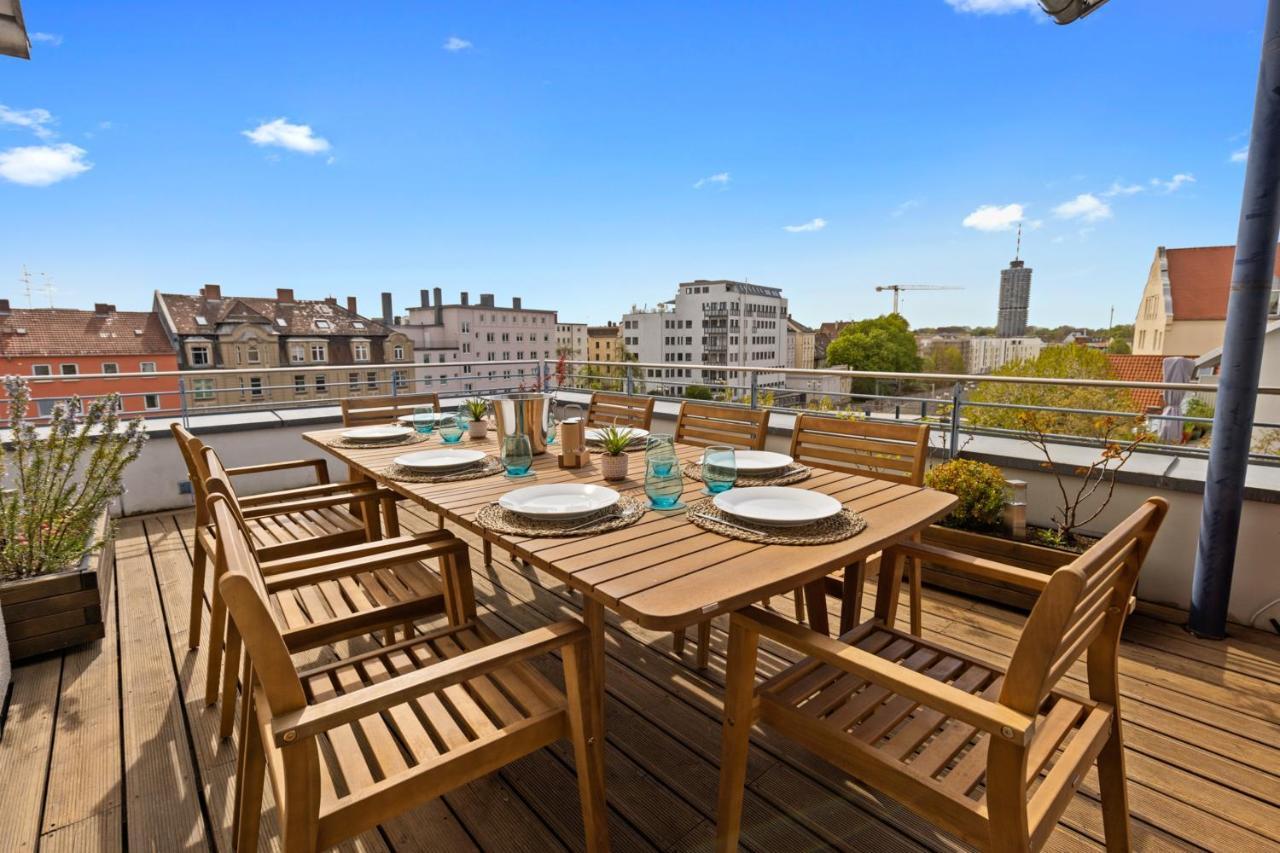 Arbio I Premium Penthouse Apartment Augsburg Kültér fotó