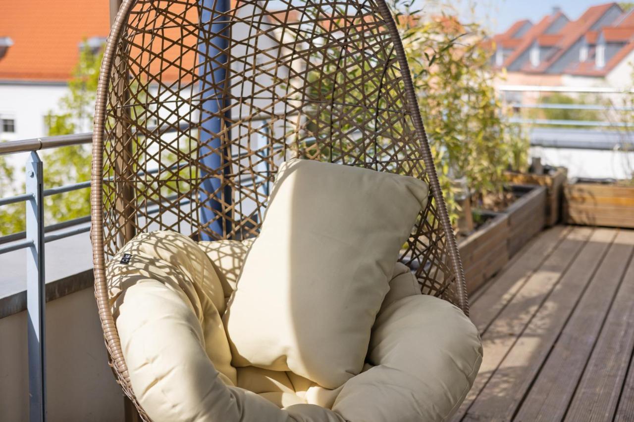 Arbio I Premium Penthouse Apartment Augsburg Kültér fotó