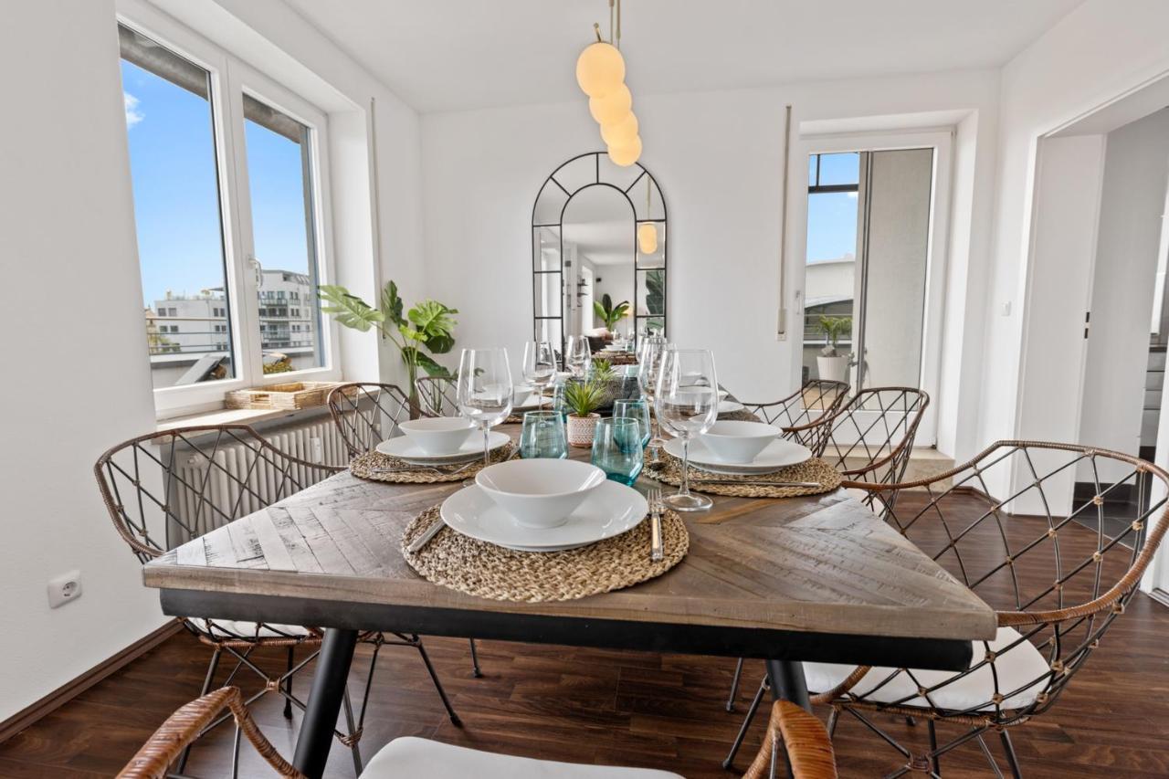 Arbio I Premium Penthouse Apartment Augsburg Kültér fotó