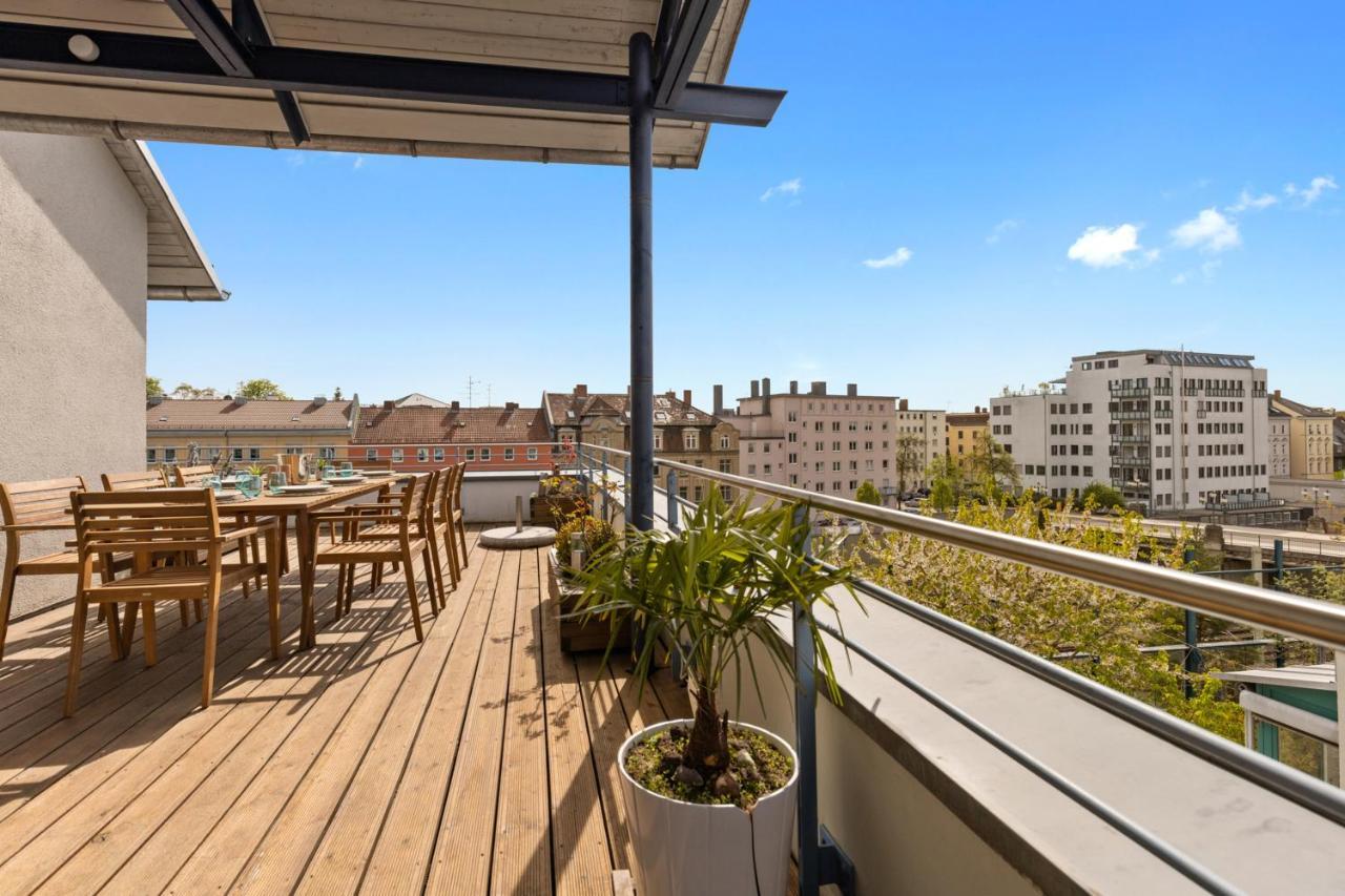 Arbio I Premium Penthouse Apartment Augsburg Kültér fotó