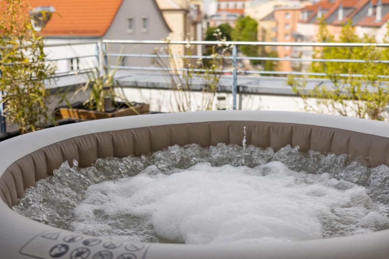 Arbio I Premium Penthouse Apartment Augsburg Kültér fotó