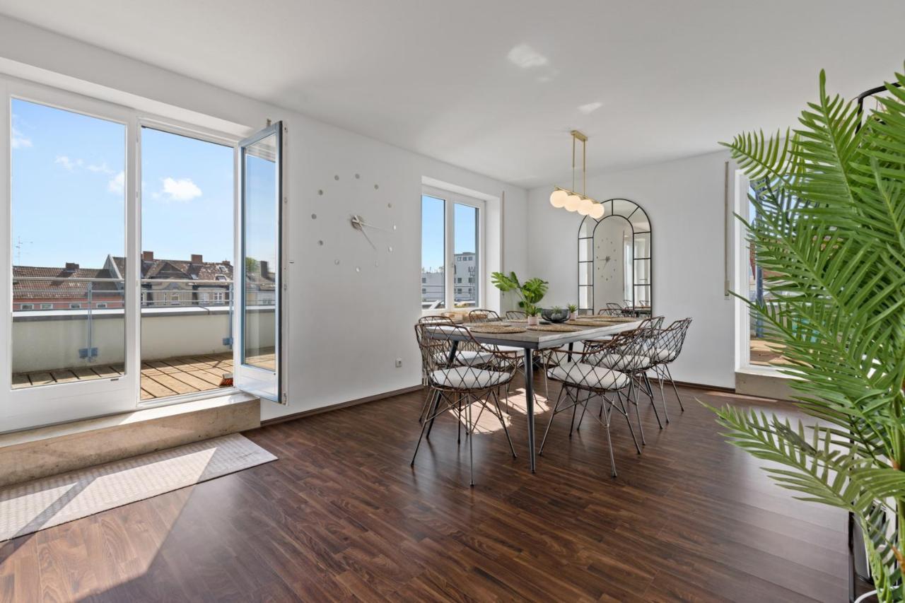 Arbio I Premium Penthouse Apartment Augsburg Kültér fotó