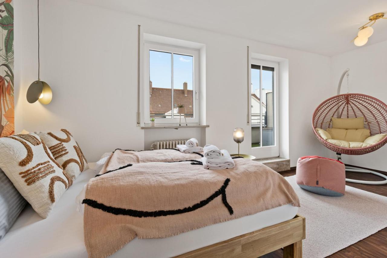 Arbio I Premium Penthouse Apartment Augsburg Kültér fotó