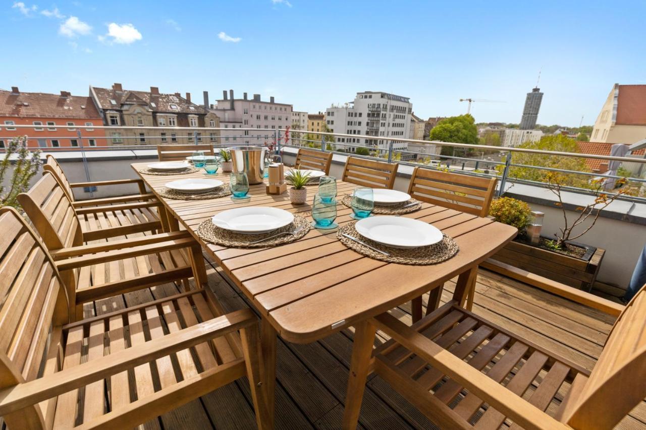 Arbio I Premium Penthouse Apartment Augsburg Kültér fotó